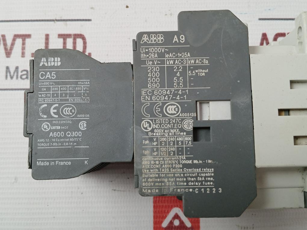 Abb Ca5-22M Auxiliary Contact Block En 60947-4-1