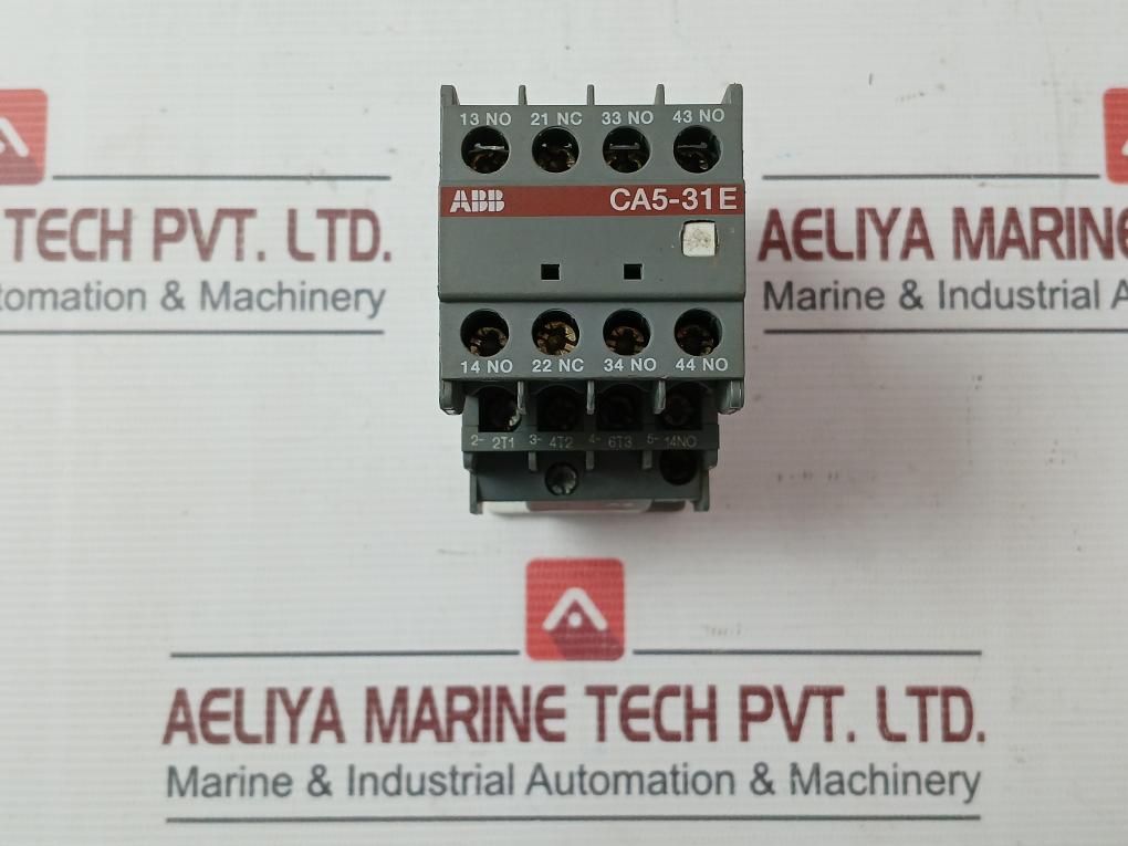 Abb Ca5-31E Contactor Auxiliary Contact Block 30A 600Vac Max
