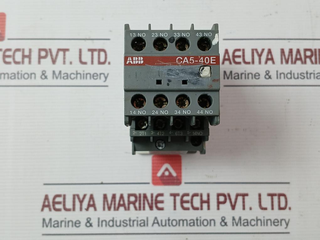 Abb Ca5-40E Auxiliary Contact Block 220-230V 50Hz 30A 16A Awg 10-18 Cu Str 75˚C