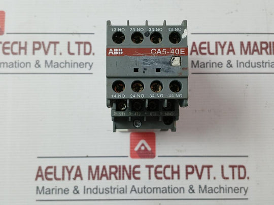 Abb Ca5-40E Auxiliary Contact Block 220-230V 50Hz 30A 16A Awg 10-18 Cu Str 75?C