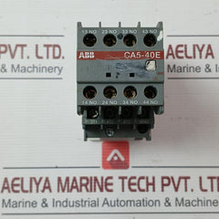 Abb Ca5-40E Auxiliary Contact Block 220-230V 50Hz 30A 16A Awg 10-18 Cu Str 75?C