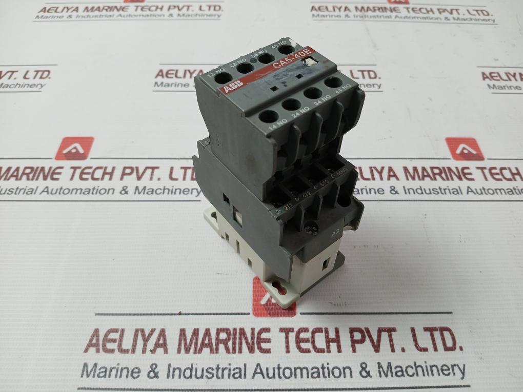 Abb Ca5-40E Auxiliary Contact Block 220-230V 50Hz 30A 16A Awg 10-18 Cu Str 75?C