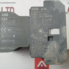 Abb Ca5-40E Auxiliary Contact Block 220-230V 50Hz 30A 16A Awg 10-18 Cu Str 75?C
