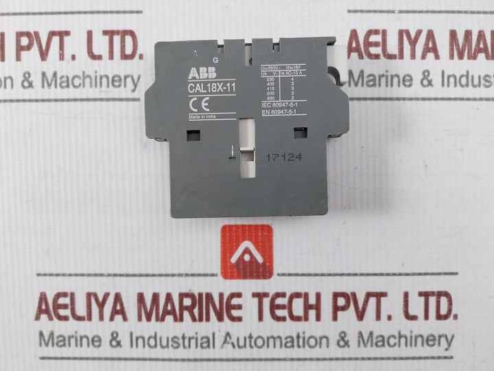 Abb Cal18X-11 Auxiliary Contact Block 16A/690V