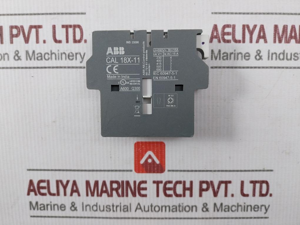 Abb Cal18X-11 Auxiliary Contact Block 690V/16A