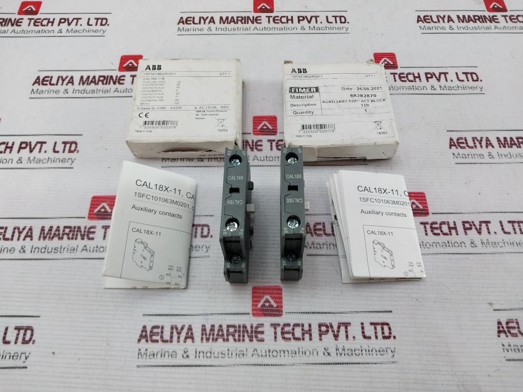 Abb Cal 18X-11B Auxiliary Contacts 16A 690V Ac 1Sfn019820R3311