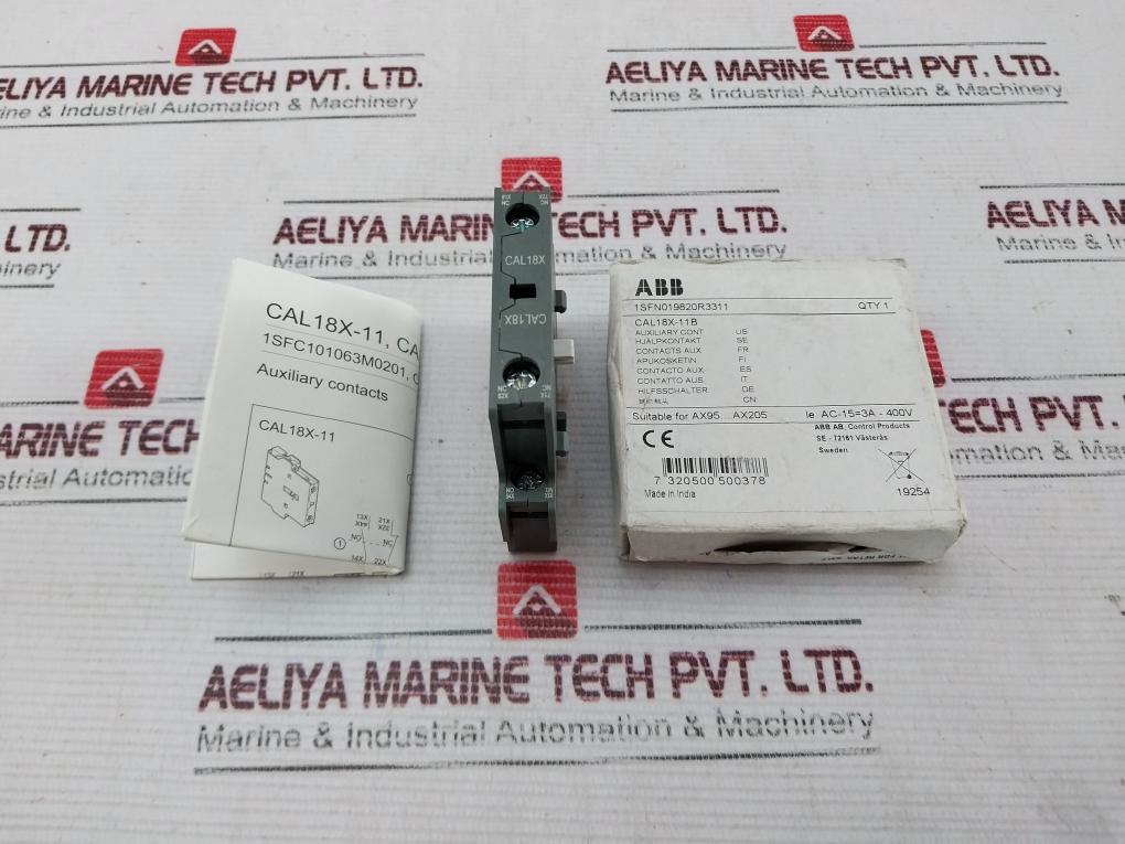 Abb Cal 18X-11B Auxiliary Contacts 16A 690V Ac 1Sfn019820R3311