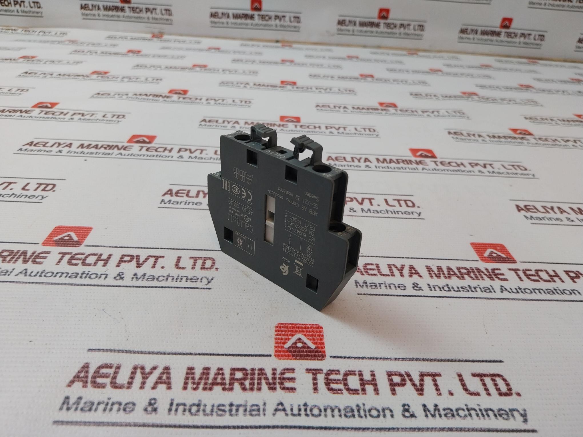 Abb Cal19-11 Auxiliary Contact Block Iec/En 60947-5-1