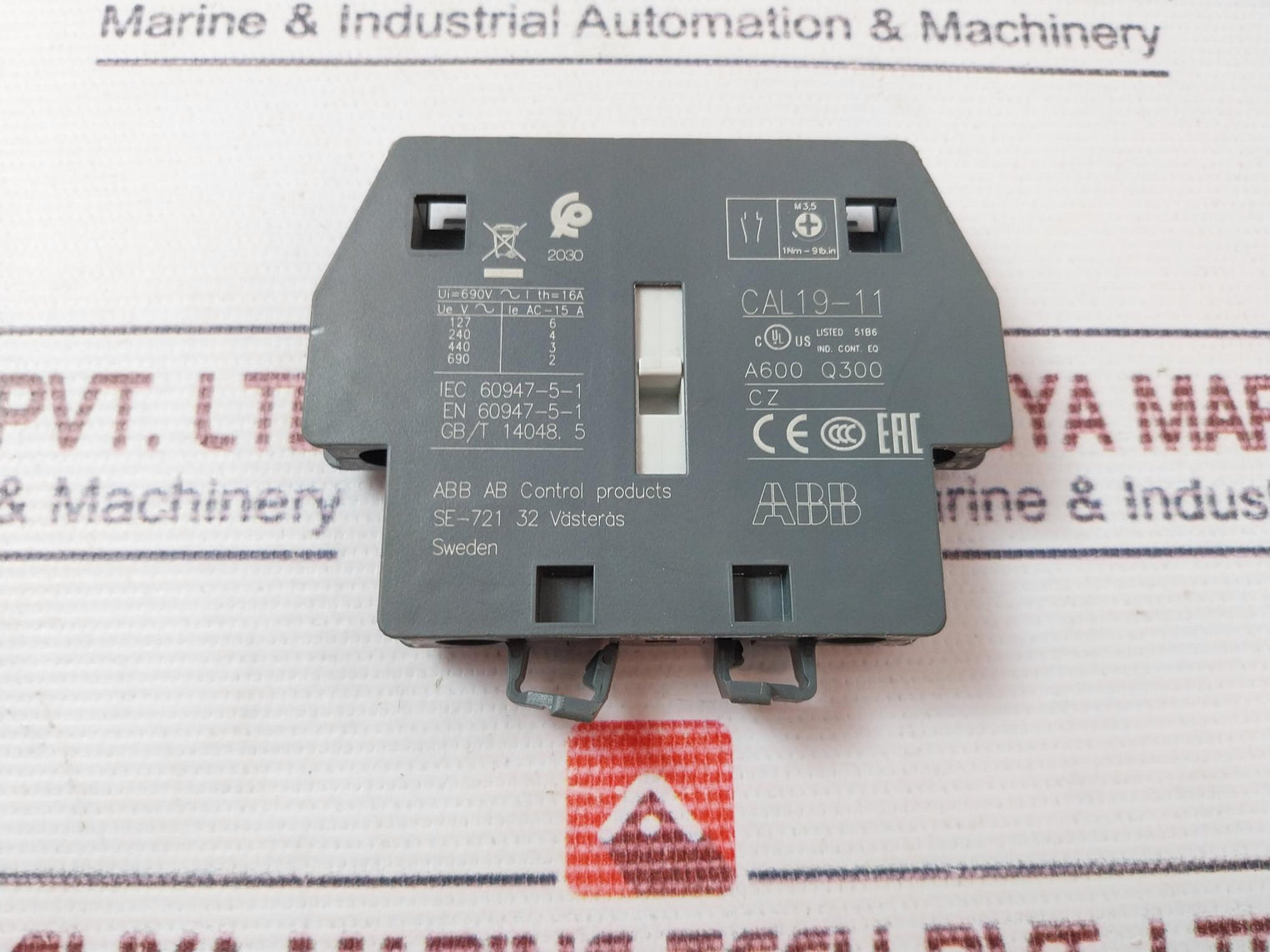 Abb Cal19-11 Auxiliary Contact Block