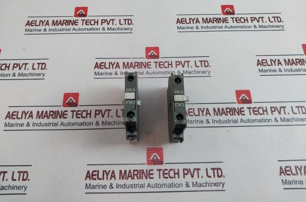 Lot of 2X ABB Cal5-11 Auxiliary Contact 16a 690v