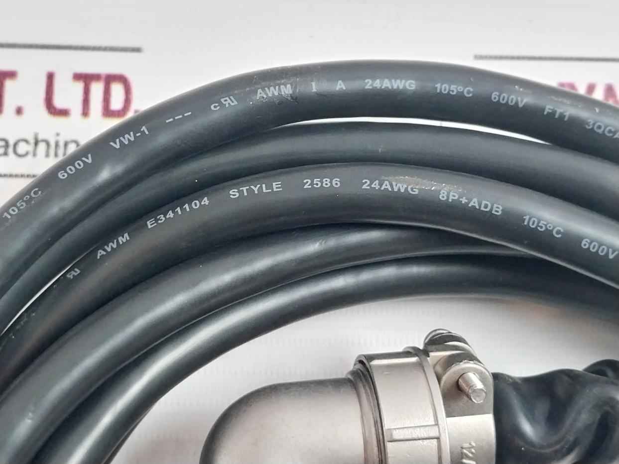 Abb Cbl050-efm-f22 Servo Drive Cable 24Awg Ft1 3Qcable Ms3057-12A 5 Meter