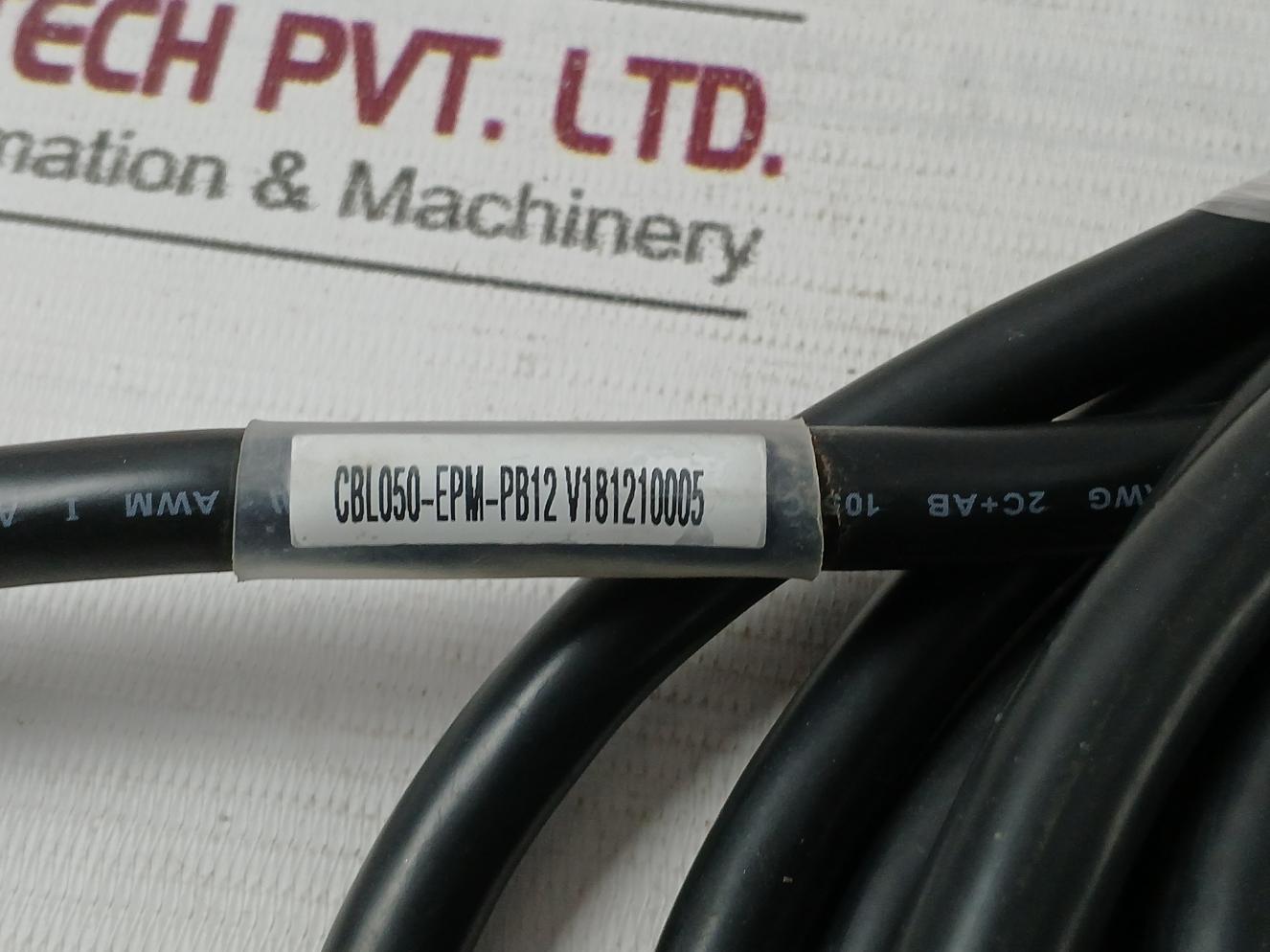 Abb Cbl050-epm-pb12 Servo Power Motor Brake Cable 105C 600V Vw-1 5 Meter