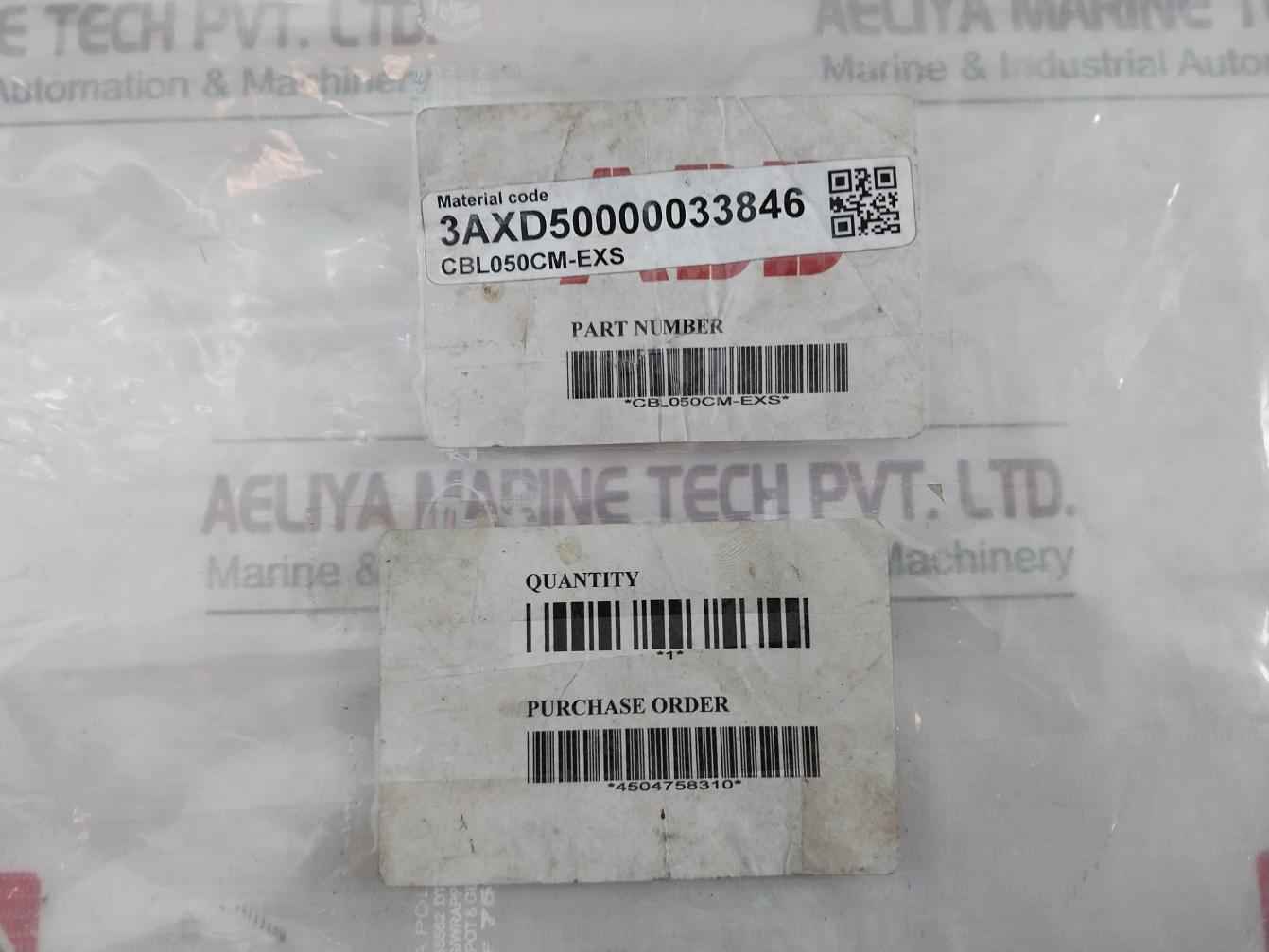 Abb Cbl050Cm-exs Etherline Encoder Cable 5 Meter 75C 3Axd50000033846