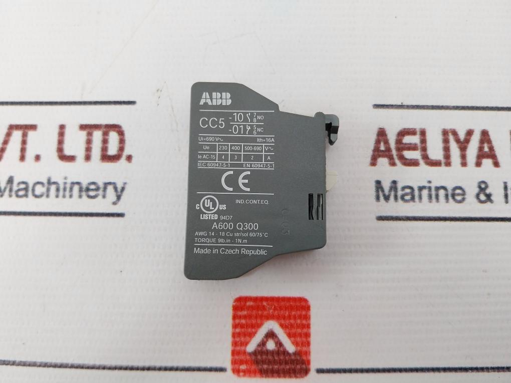 Abb Cc5-01 Auxiliary Contact Block 16A 690V~