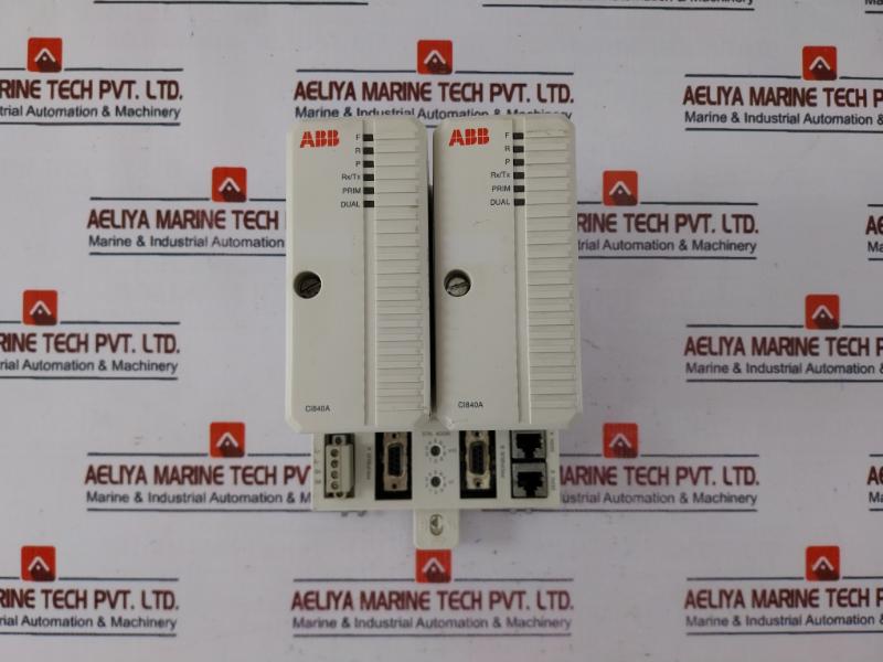 Abb Ci840A Dual I/O Communication Interface Module W/ Base Unit Class 1 Div 2 T4