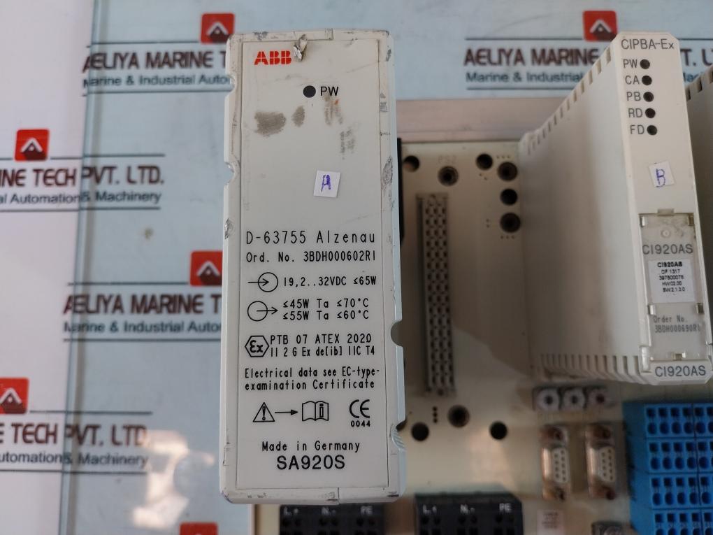 Abb Ci920As Ai910S Ao910S Dx910A Do910S I/O System W/ 3Bdh000602R1 Power Supply