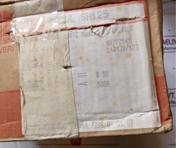 Abb Circuit Breaker Icn -50-60Hz 10 A 380 V Ith 45˚C Sh 125