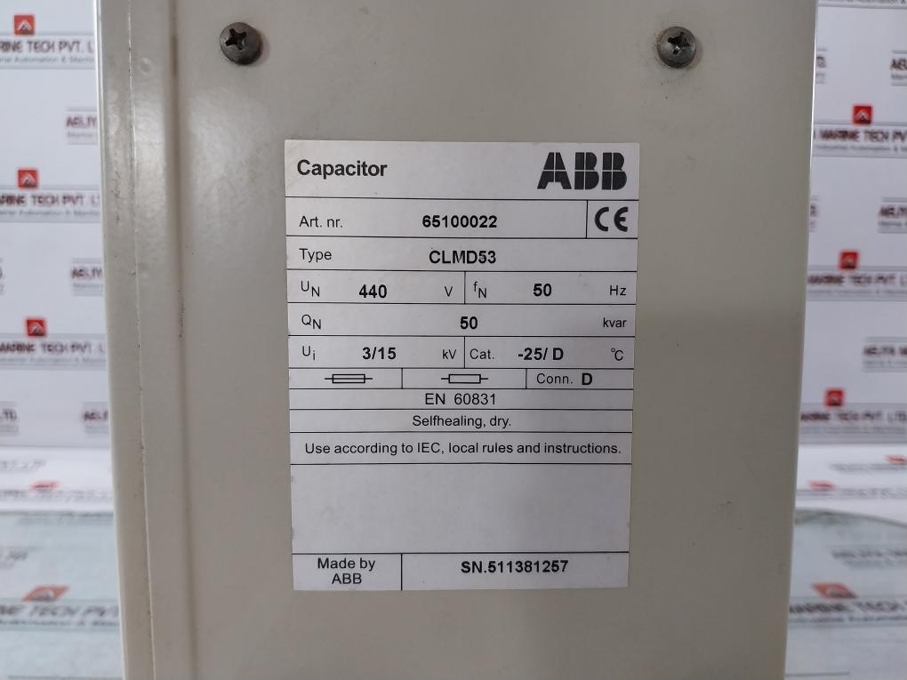 Abb Clmd53 440 V Capacitor Delta Clmd Ultra Heavy Duty