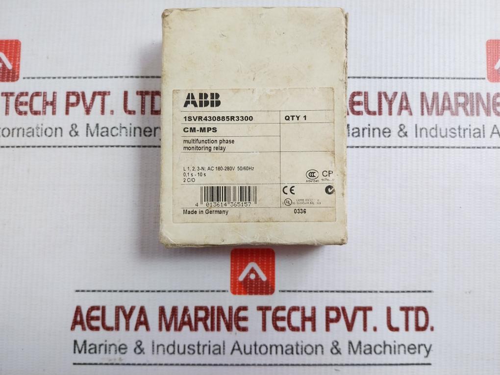 Cm-mps Multifunction Phase Monitoring Relay 230V 50/60Hz Abb