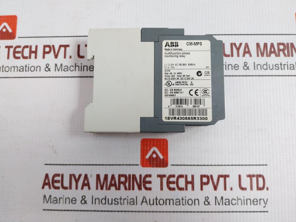 Cm-mps Multifunction Phase Monitoring Relay 230V 50/60Hz Abb