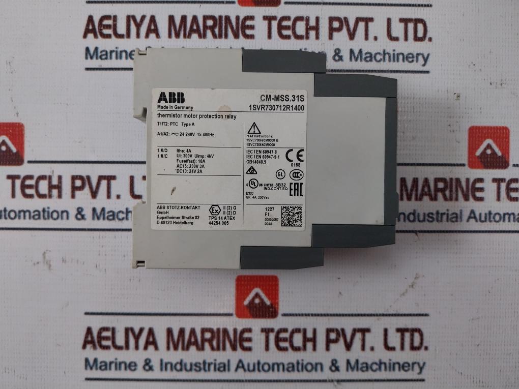 Abb Cm-mss.31S Thermistor Motor Protection Relay Type A 1Svr730712R1400