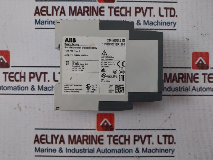 Abb Cm-mss.31S Thermistor Motor Protection Relay Type A 1Svr730712R1400