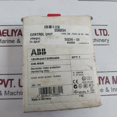 Abb Cm-mss Thermistor Motor Protection Relay Ac/Dc 24-240V 15-400Hz 250V