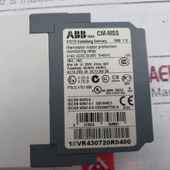 Abb Cm-mss Thermistor Motor Protection Relay Ac/Dc 24-240V 15-400Hz 250V