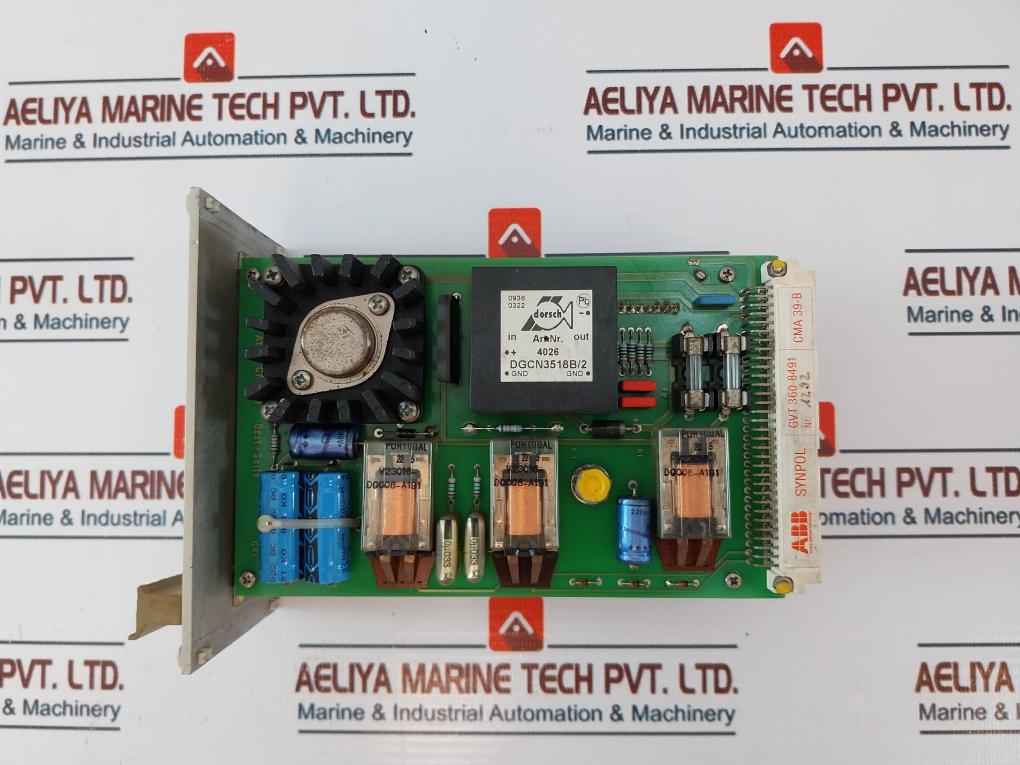 Abb Cma 50 Synpol Gvt 360 8490 Control Panel W/ Cma 32/ Cma 33/ Cma 34 Module