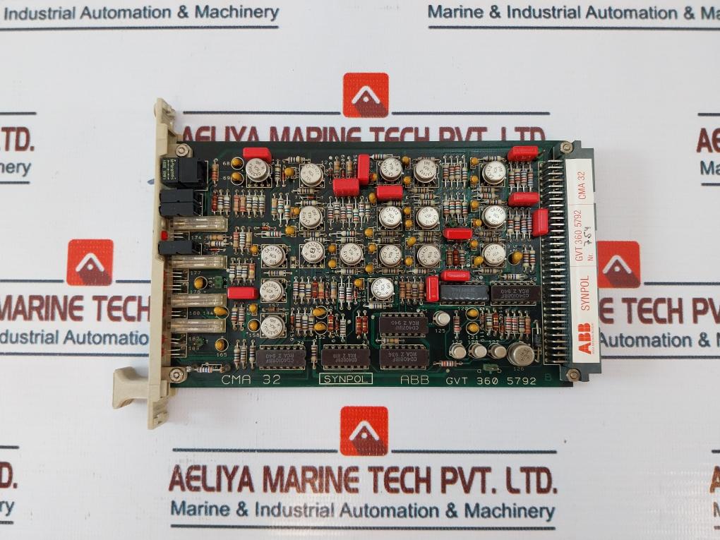Abb Cma 50 Synpol Gvt 360 8490 Control Panel W/ Cma 32/ Cma 33/ Cma 34 Module