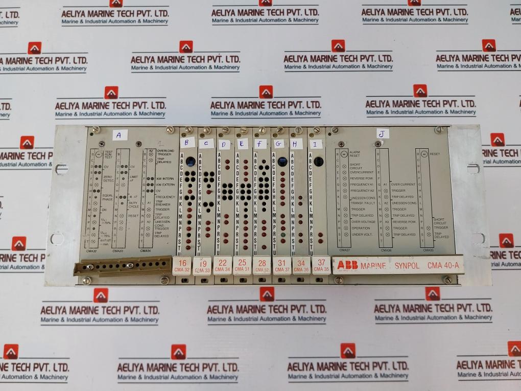 Abb Cma 50 Synpol Gvt 360 8490 Control Panel W/ Cma 32/ Cma 33/ Cma 34 Module