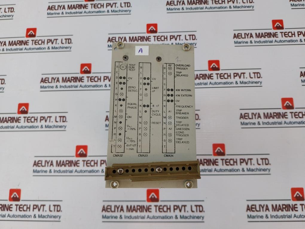 Abb Cma 50 Synpol Gvt 360 8490 Control Panel W/ Cma 32/ Cma 33/ Cma 34 Module
