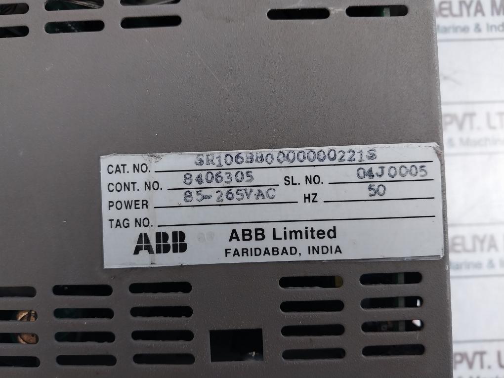 Abb Commander Sr100 Advanced Strip-chart Recorder ~100-240V Ac 50/60Hz 30Va Max