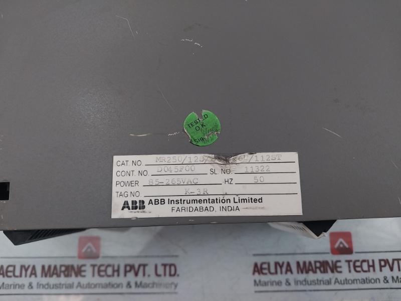 Abb Commander Sr250 Chart Recorder 85-265V Ac 50/60Hz 24V 45Ma