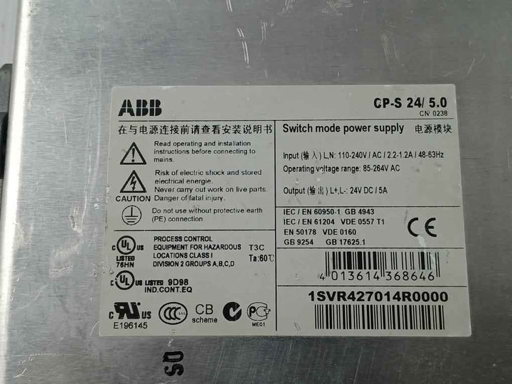 Abb Cp-s 24/5.0 Switch Mode Power Supply 110-240V 2.2-1,2A 48-63Hz
