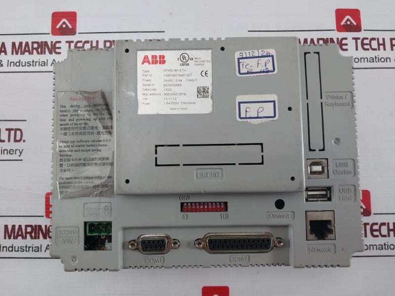 Abb Cp430 Bp-eth Control Panel Ver 13.11.12 24V Dc 0.84A E240320