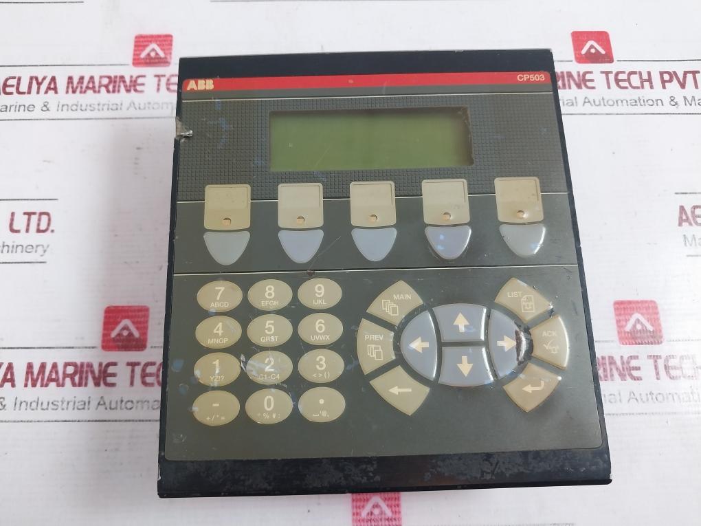 Abb Cp503 Display Panel 24Vdc 150Ma 1Sbp260172R1001_A E224886