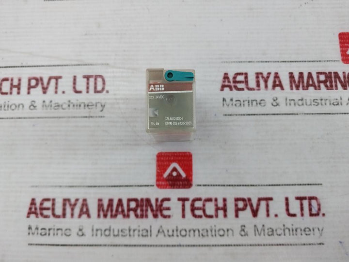 Abb Cr-m024Dc4 Pluggable Interface Relay 24Vdc 6A 250Vac 1Svr 405 613 R1000