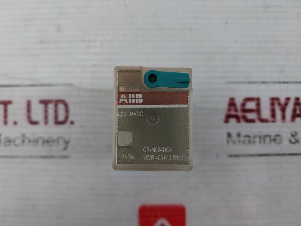 Abb Cr-m024Dc4 Pluggable Interface Relay 24Vdc 6A 250Vac 1Svr 405 613 R1000