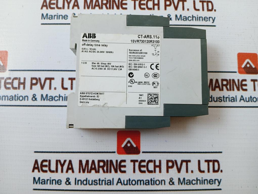 ABB CT-ARS.11S Off Delay Time Relay 0,05s-10min