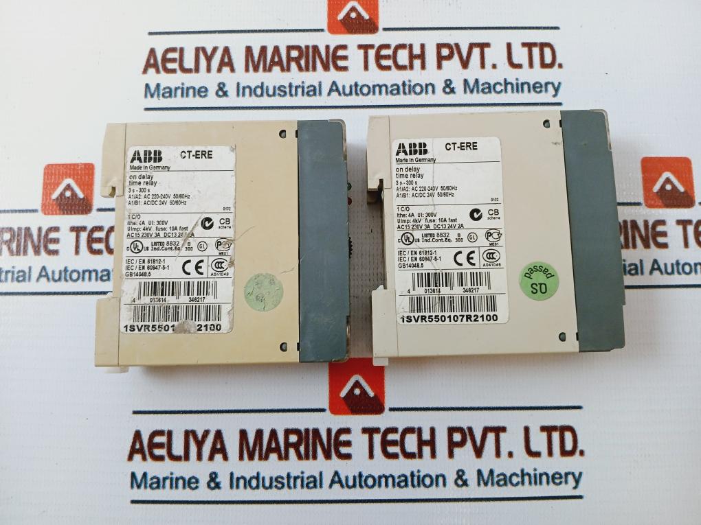 ABB CT-ERE On Delay Time Relay 300V 1Svr550107R2100