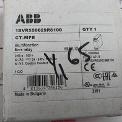 Abb Ct-mfe Multifunction Time Relay 1Svr550029R8100 0.05S-100H