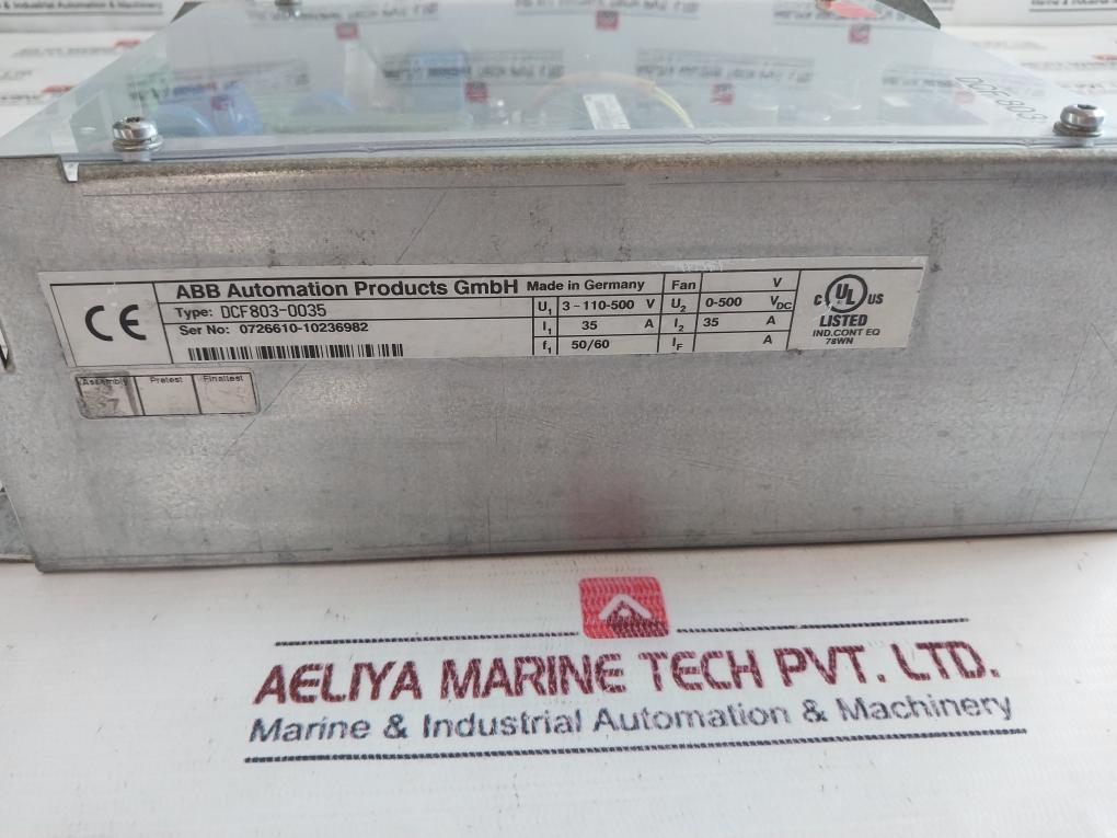 Abb Dcf803-0035/ Sdcs-fex-4 Excitation Module 35A Rev: J
