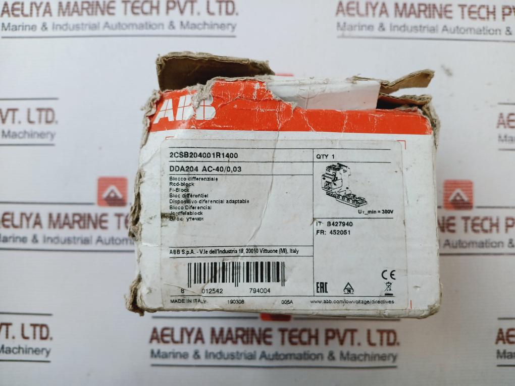 ABB DDA204 AC/ DDA S200 Residual Curent Device