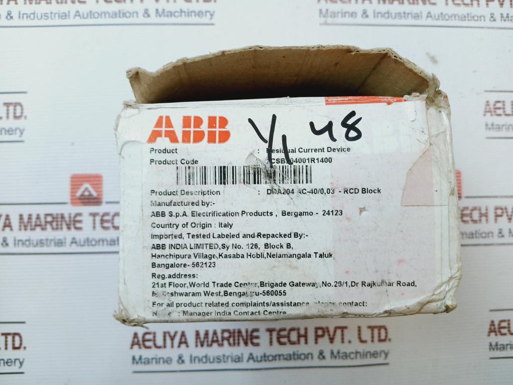 ABB DDA204 AC/ DDA S200 Residual Curent Device