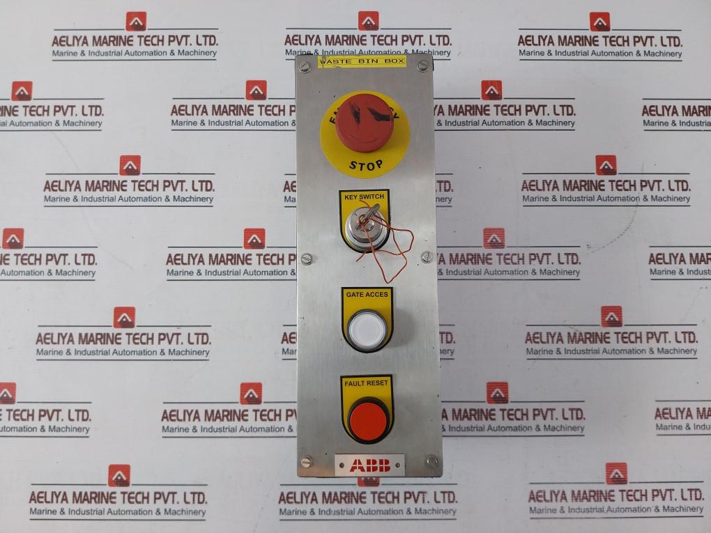 Abb De-42279 Stainless Control Box W/E?Stop Gate Access & Fault Reset Button