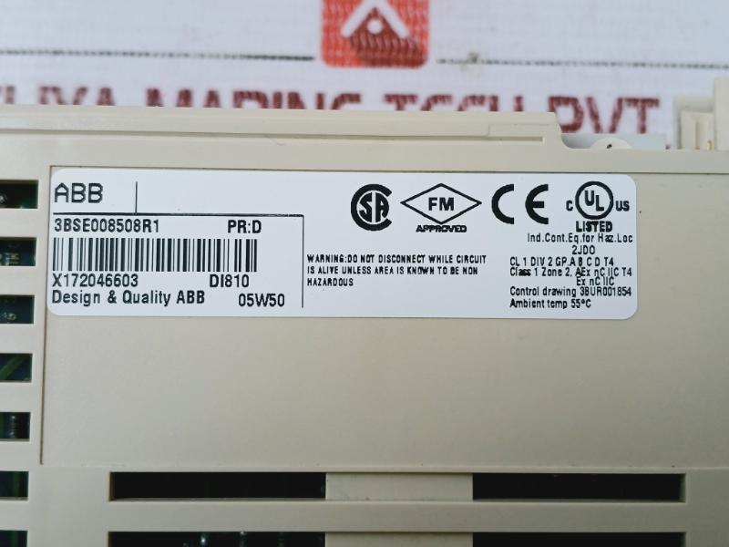 Abb Di810 3Bse008508R1 Digital Input 24V & Tu810V1 3Bse013230R1 Compact Mtu
