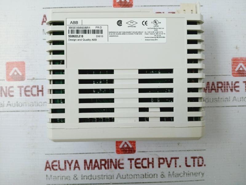 Abb 3Bse008508R1 Digital Input Module Di810, 3Bse013230R1, Tu810V1 24V 55°C