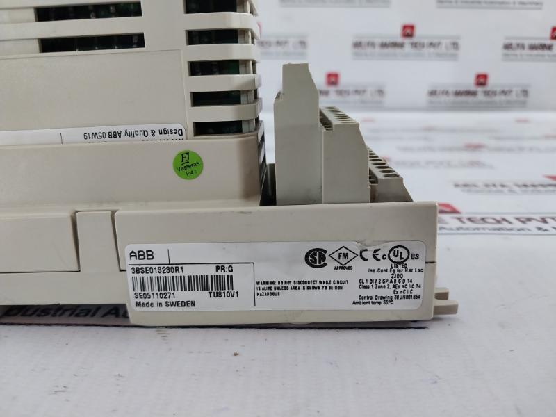 Abb Di810 3Bse008508R1 Digital Input Module W/ Tu810V1 3Bse013230R1 Compact Mtu