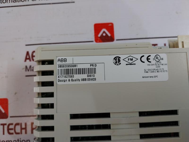 Abb Di810 Digital Input Module With Termination Unit 3Bse008508R1, 3Bse013230R1